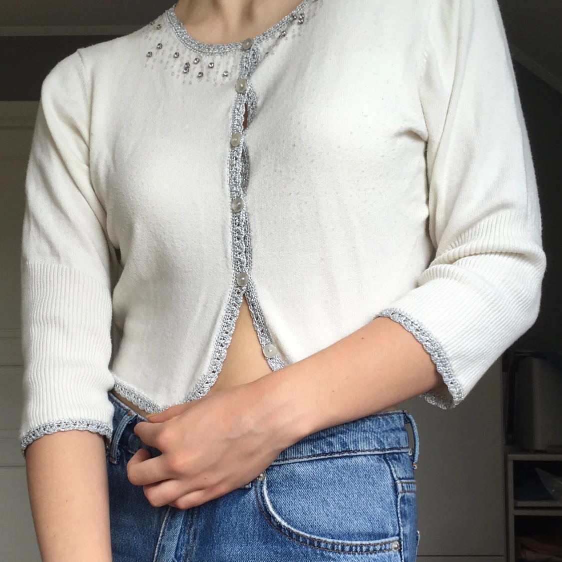 Fin kofta med pärlor - 90