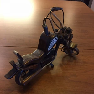  -  Bruna handgjord motorcykel 