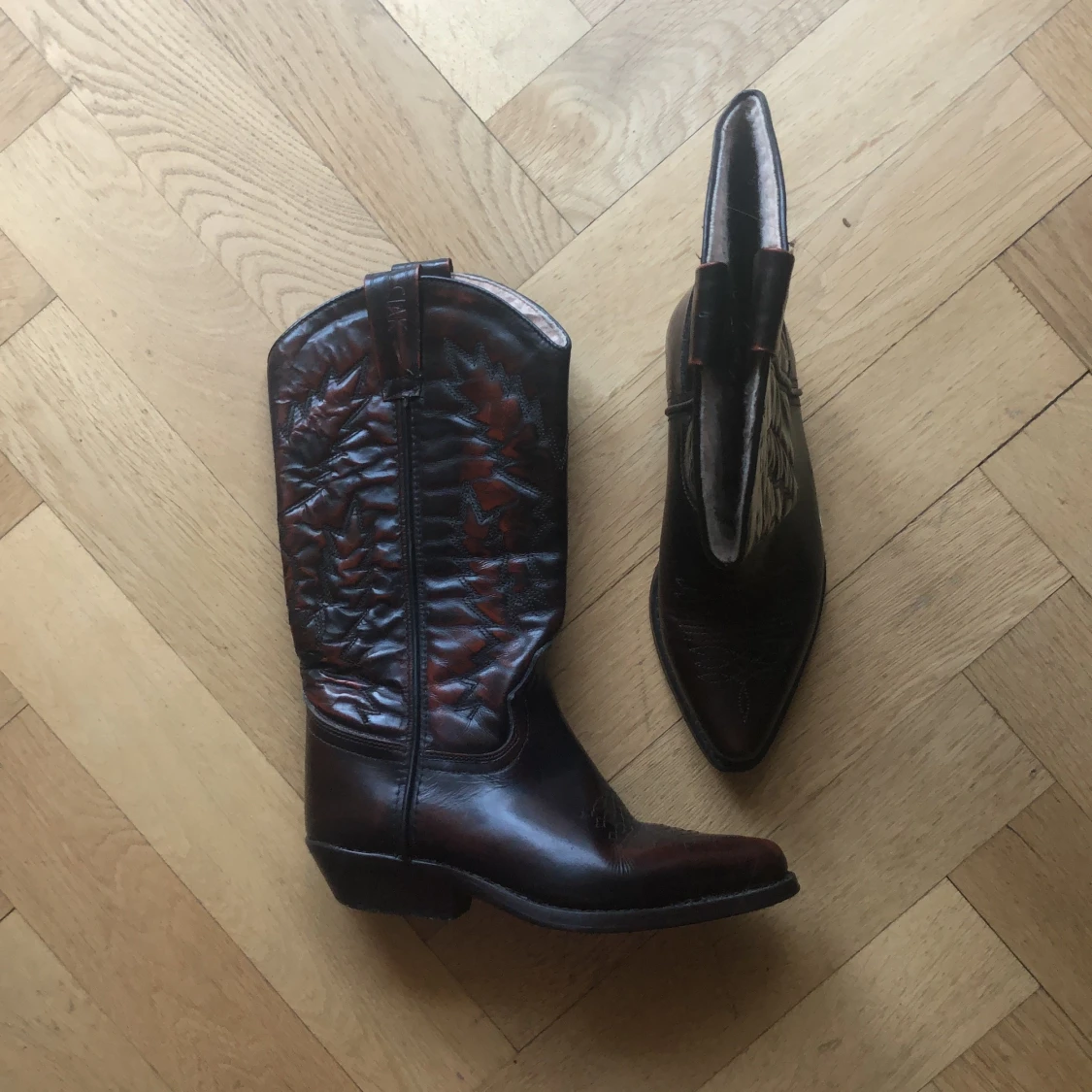 Läder boots 