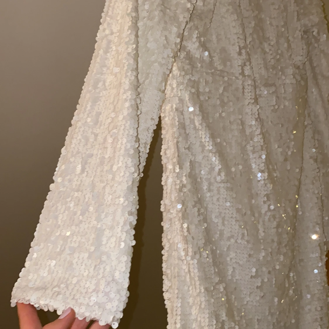 Vit bal/fest klänning  - 90