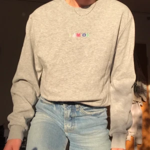 Grå sweatshirt ”i am ok” - Snygg grå sweatshirt med text. Frakt på 44 kr tilkommer💛