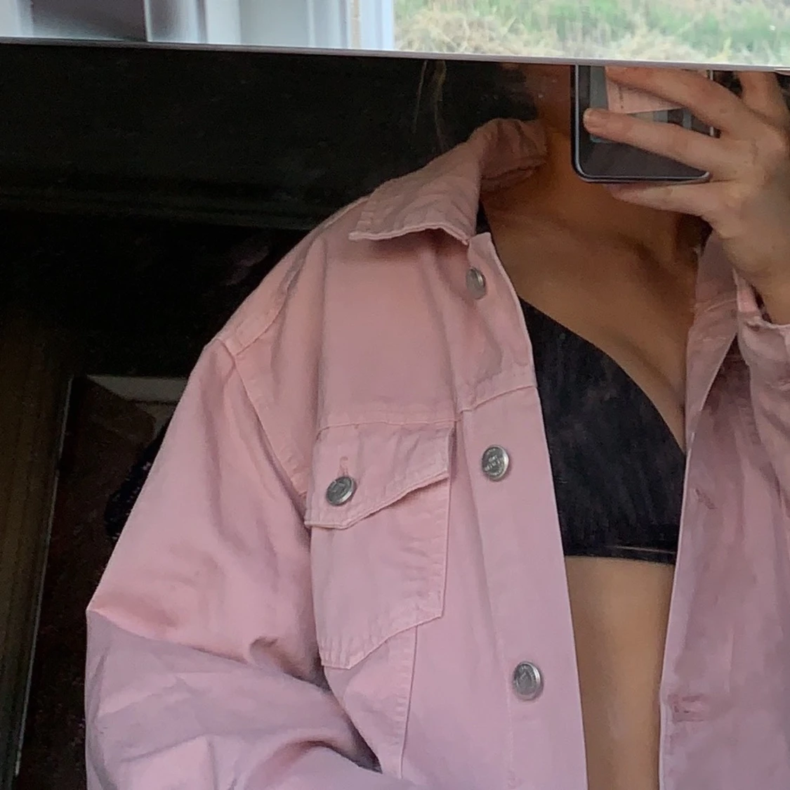 Rosa jeansjacka från Zara - 90