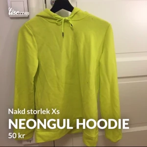 Neongul hoodie  - Storlek xs prislapp kvar 