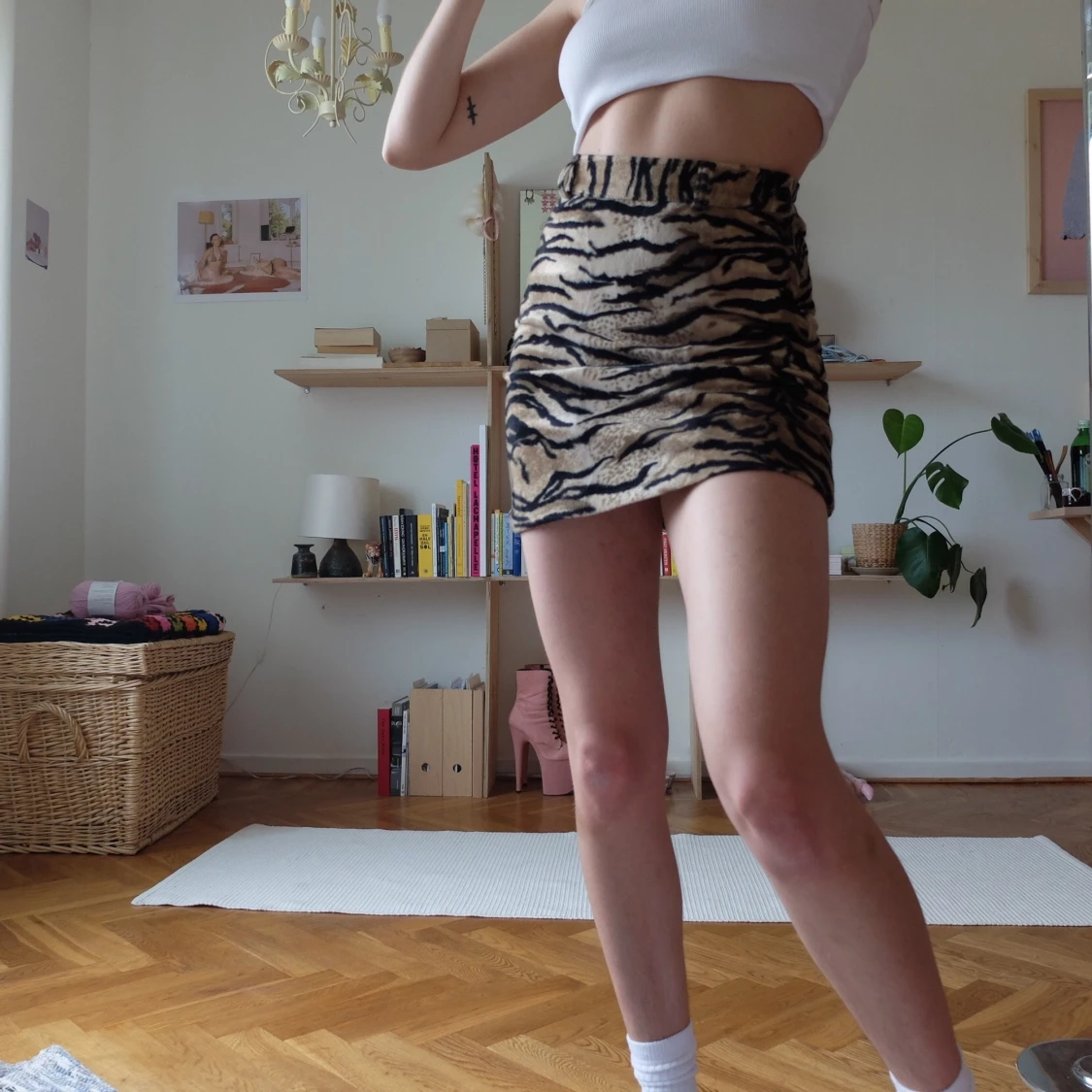 Tigerrandig kjol!  - 90