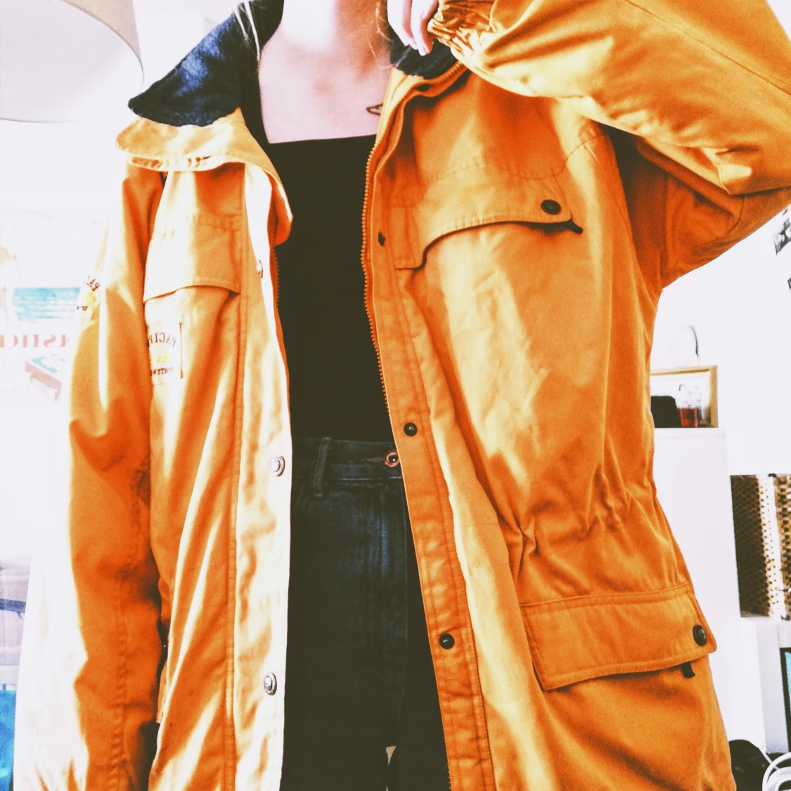 Orange vinterjacka - 91