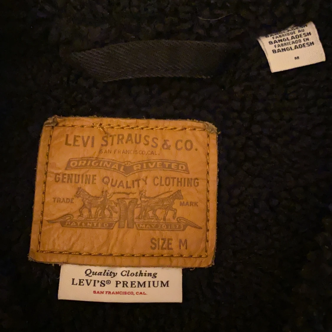 levis patch pocket sherpa trucker M - 91