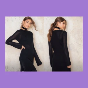  - Svart, tunn ribbstickad  "tunika" från Filippa K med slits på båda sidor och långa + något vida ärmar.  Enkel & elegant :)    Endast använd vid ett tillfälle, som ny! Nypris 1600kr