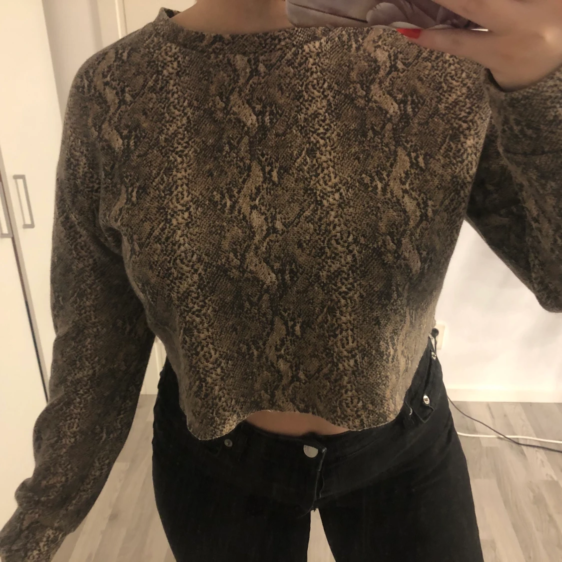 Tröja med animalprint