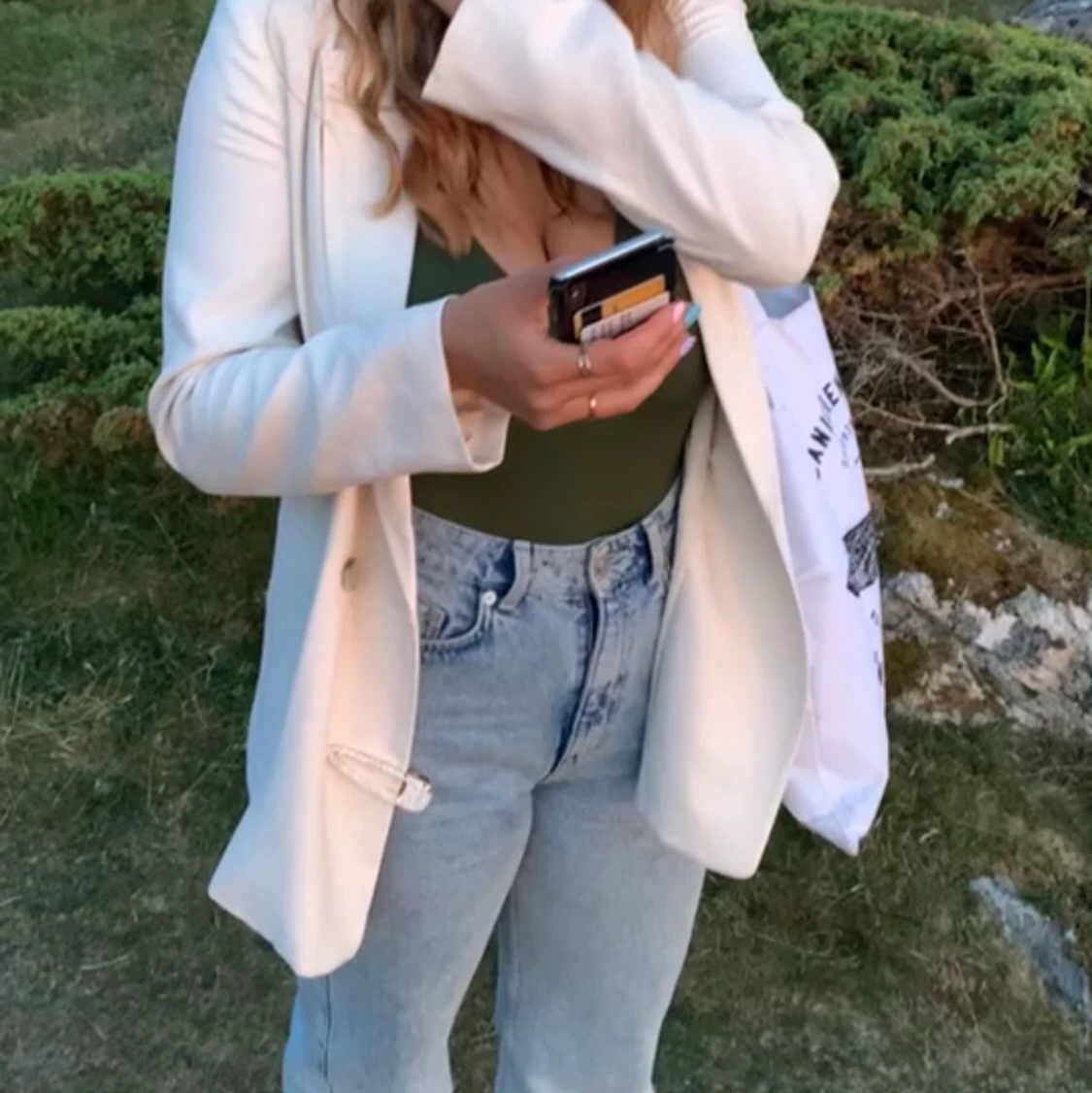 Kavaj från H&M i mjukt tyg!