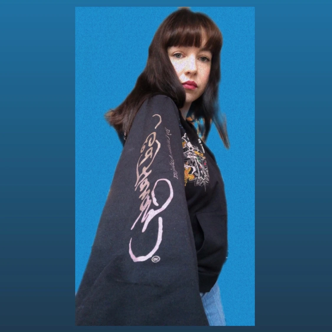 Ed hardy ziphoodie 💀💗