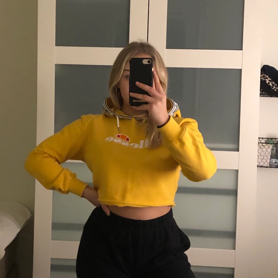 Kroppad ellesse Hoodie - 90