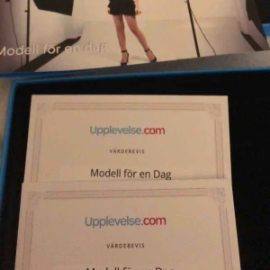  - Modell för en dag.  2 värdebevis för 400kr Ordpris- 395kr för en 