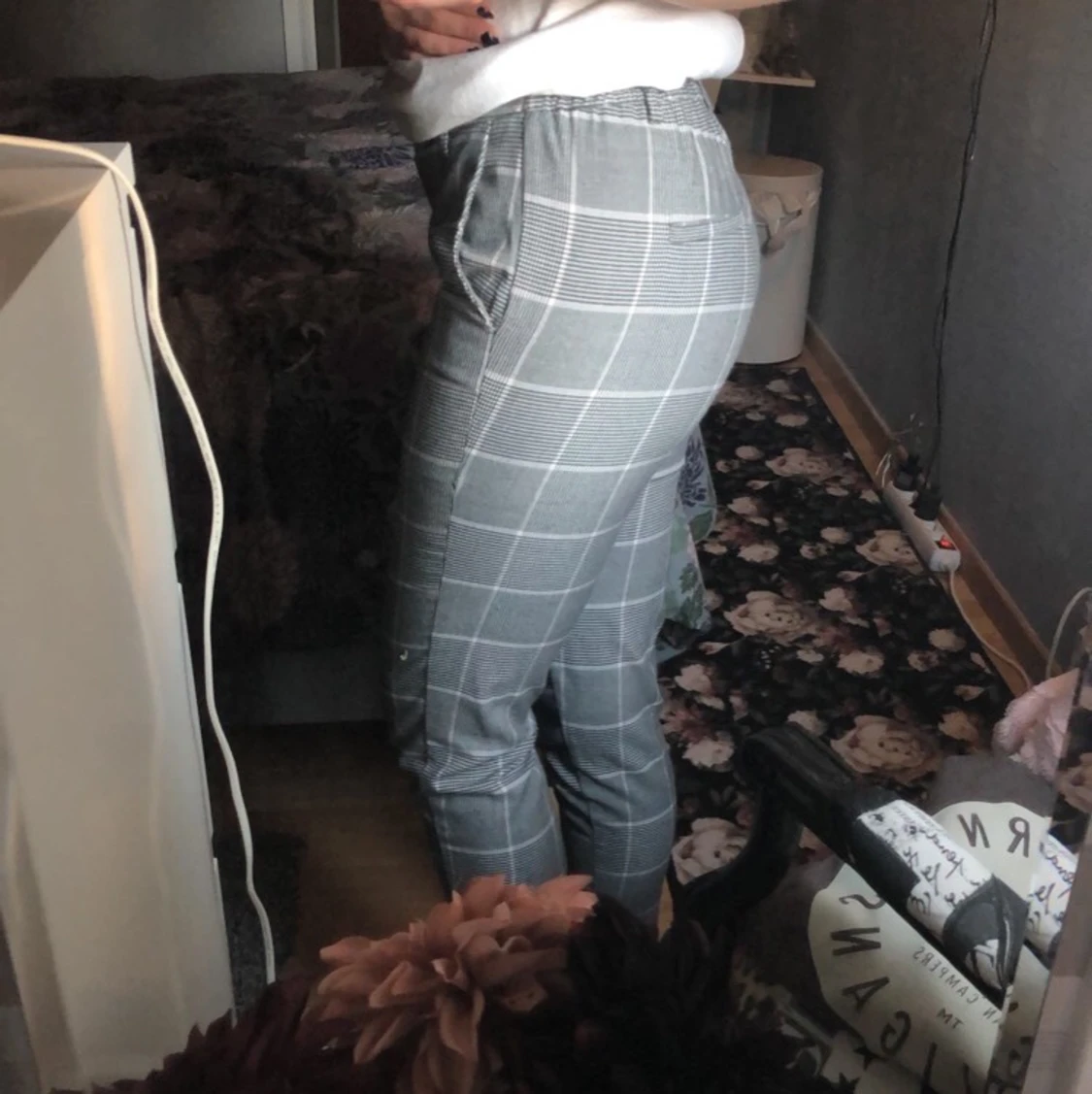 Rutiga kostymbyxor  - 90