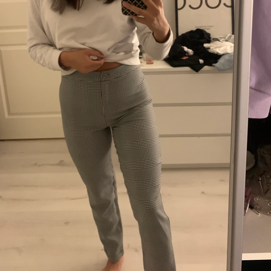 Rutiga kostymbyxor  - 90