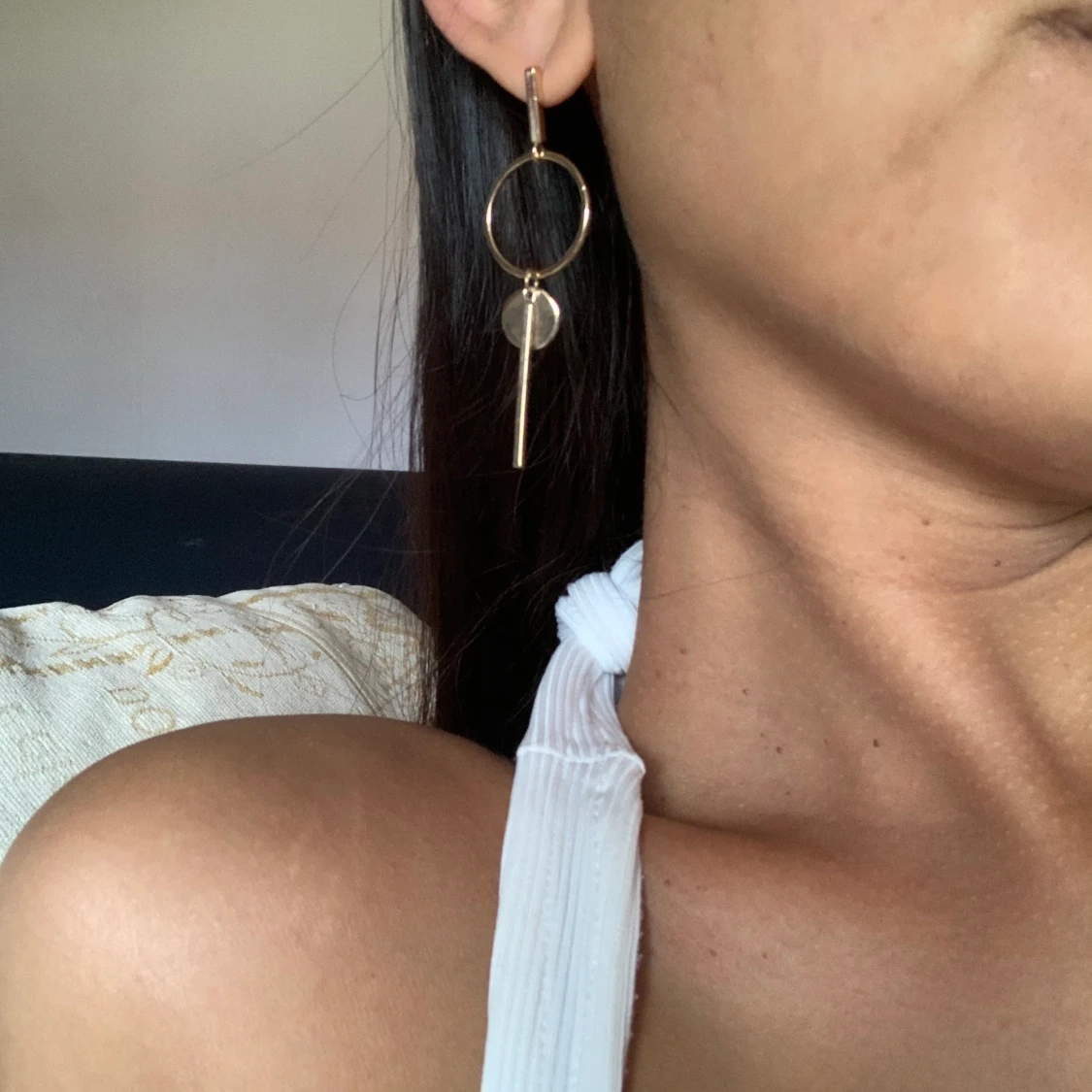 Guldiga örhängen🤍