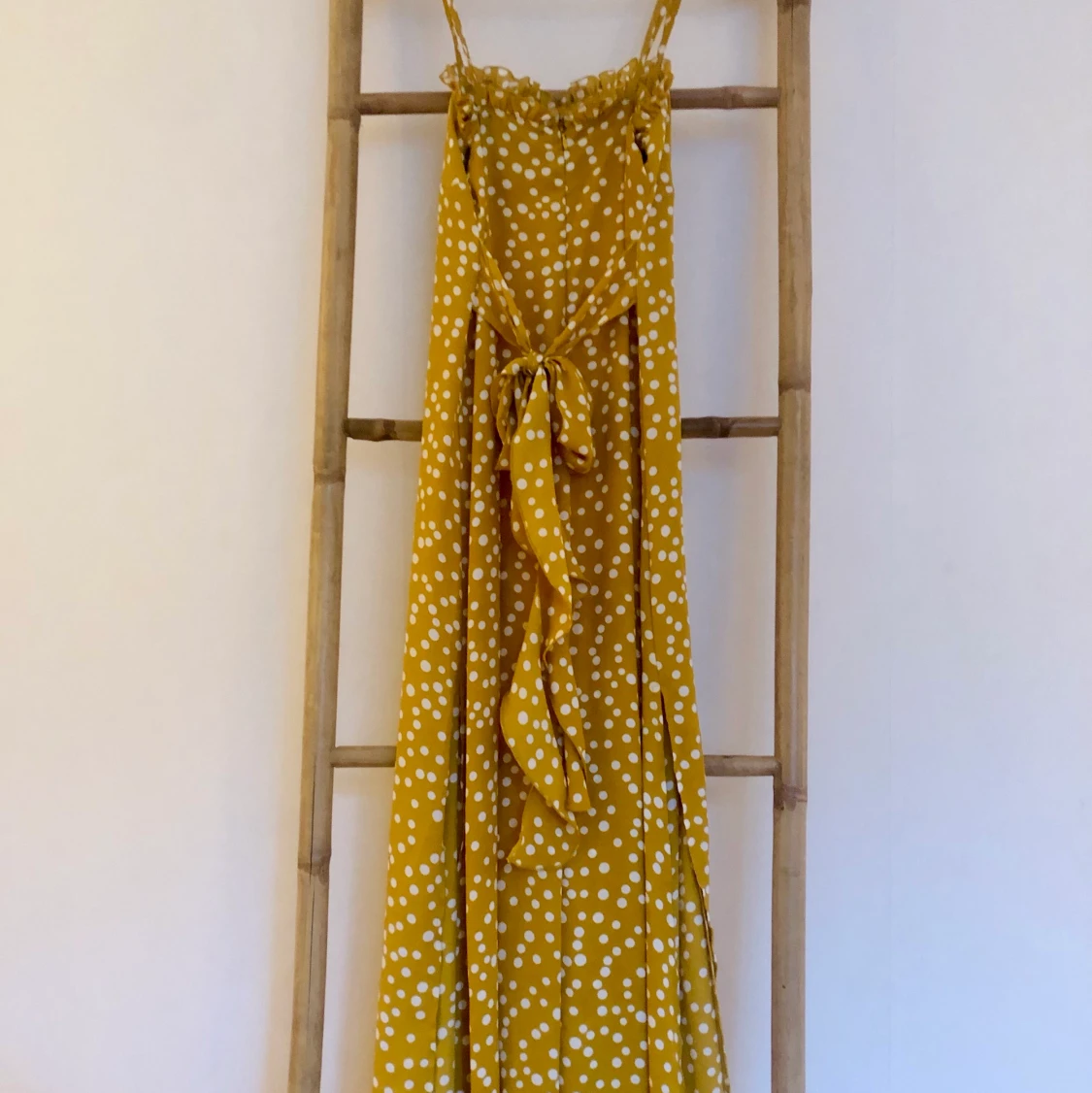 Senapsgul sommarklänning - 91