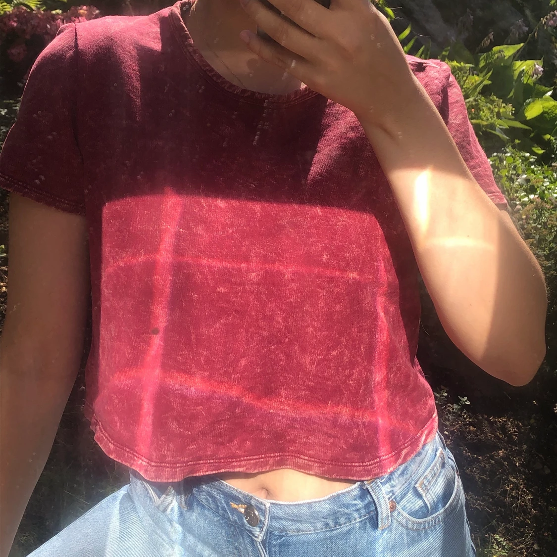 Röd crop top - 91