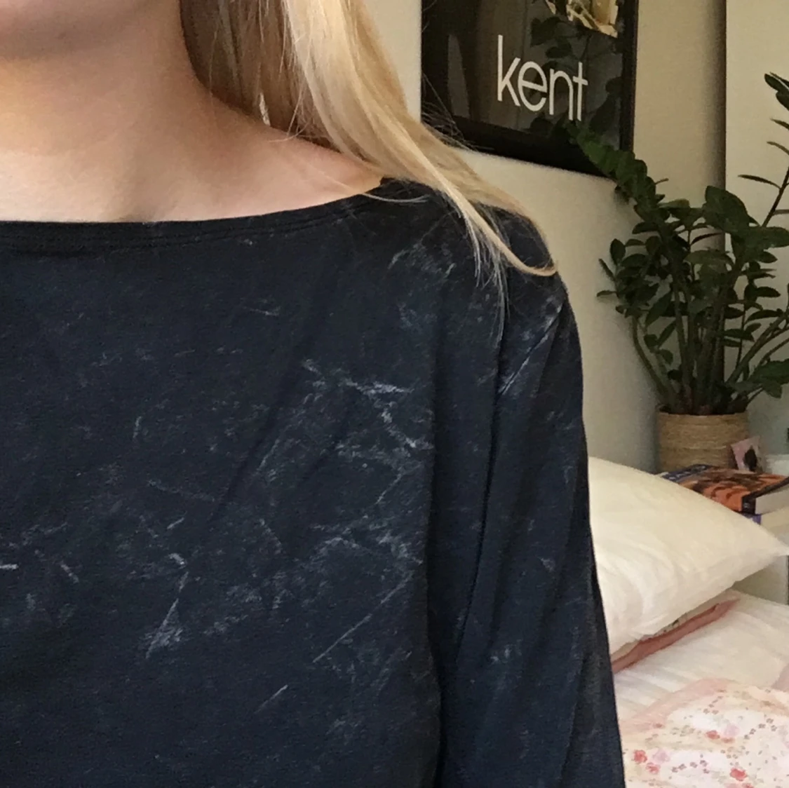 Svart cropped topp - 91