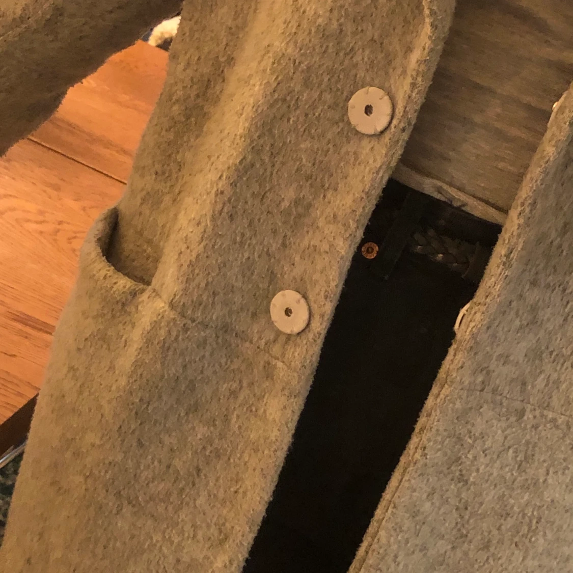 Grå höst/vinterjacka  - 90