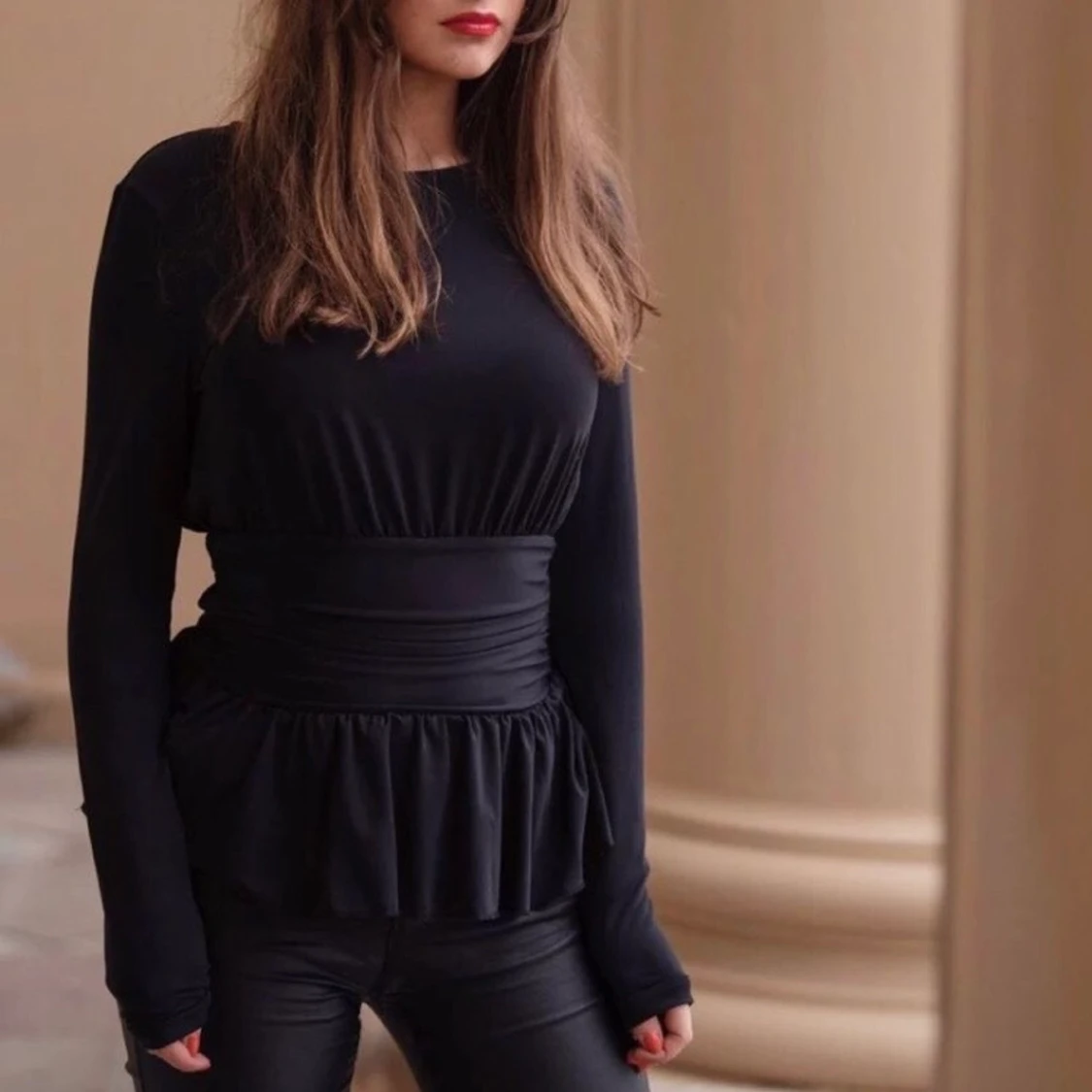 Svart festtopp  - 91