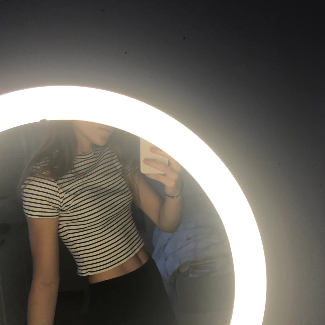 Randig croptop  - 90