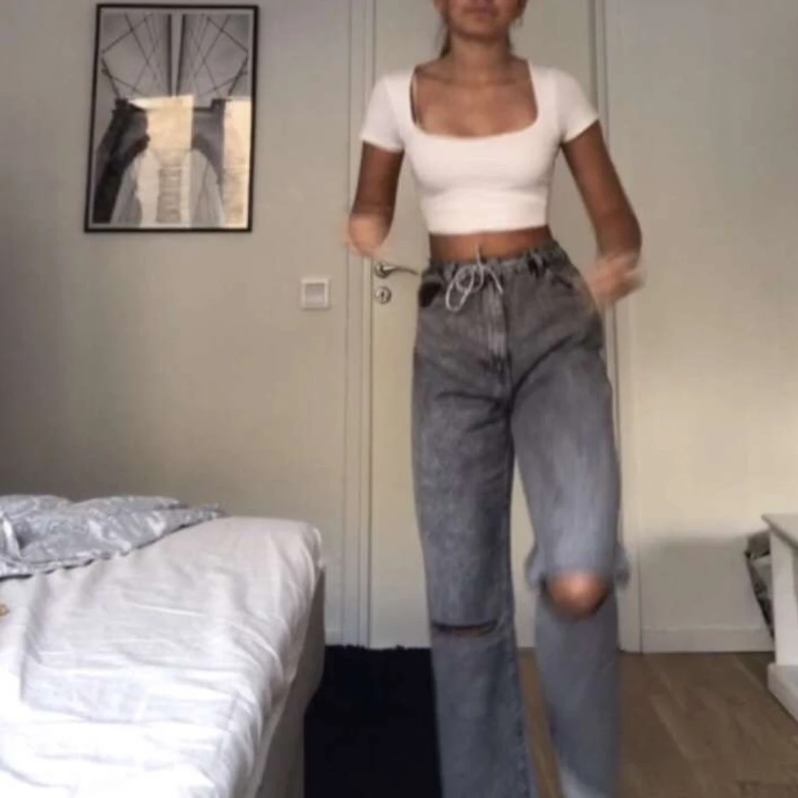 Jeans bershka wide leg - 90