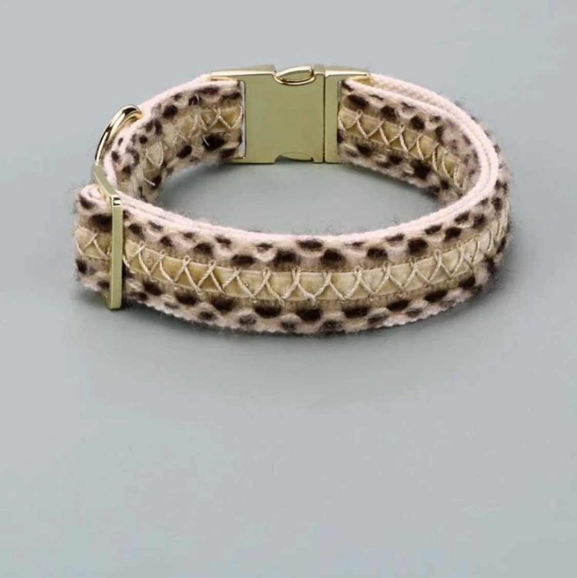 Ny hundhalsband leopard
