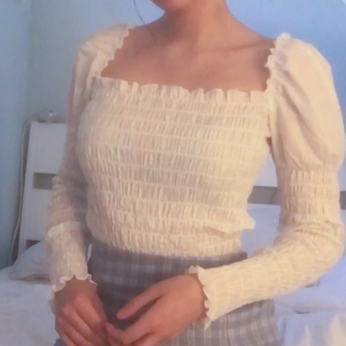 na-kd vit long sleeve S - 90