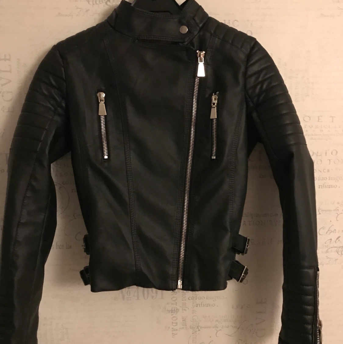 Svart skinnjacka Chiquelle  - 90