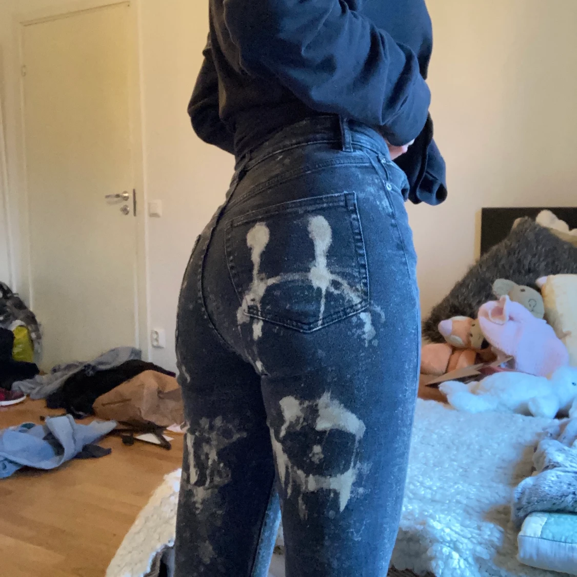 Egenblekta jeans  - 90