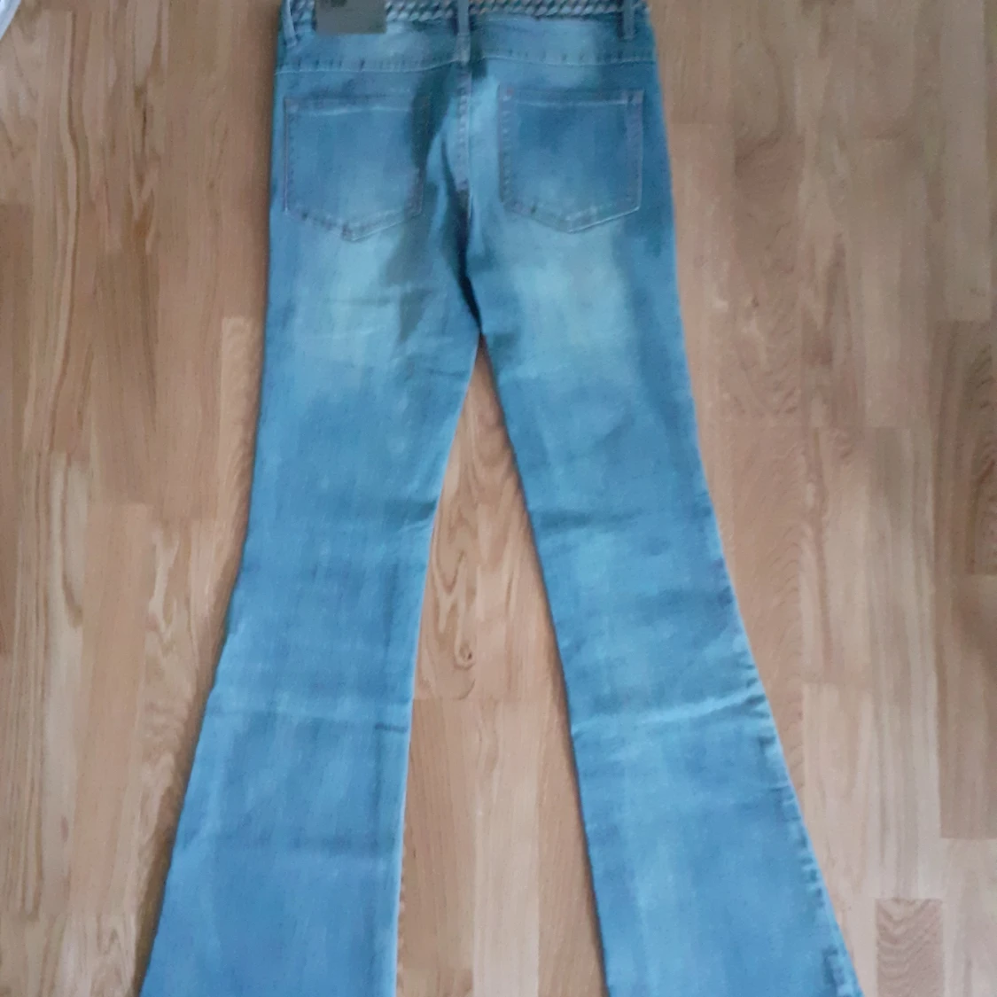 Nya utsvängda jeans flätad mid - 91