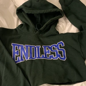 Cropped Hoodie - Croppad Hoodie från Urban Outfiters i storlek S/M 🦋 Superfin grön färg! 100kr och frakten ingår ❤️