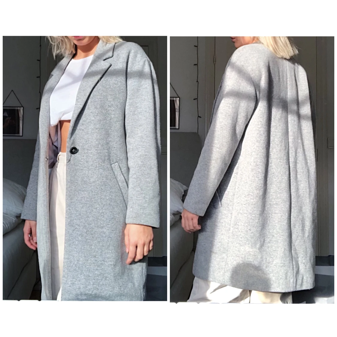 Grå classy kappa - 91