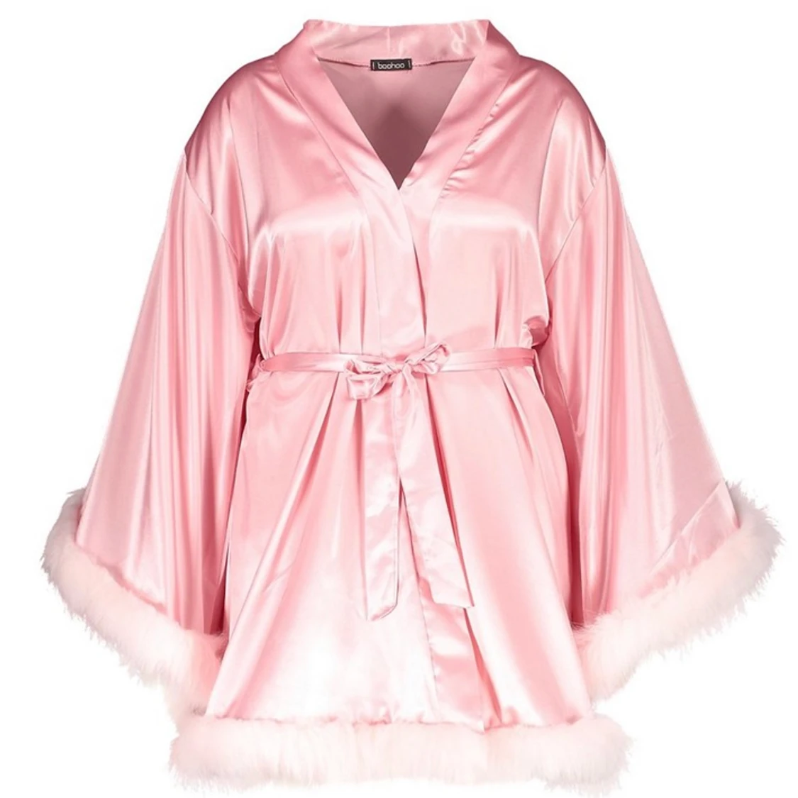 Morgonrock i satin  - 90