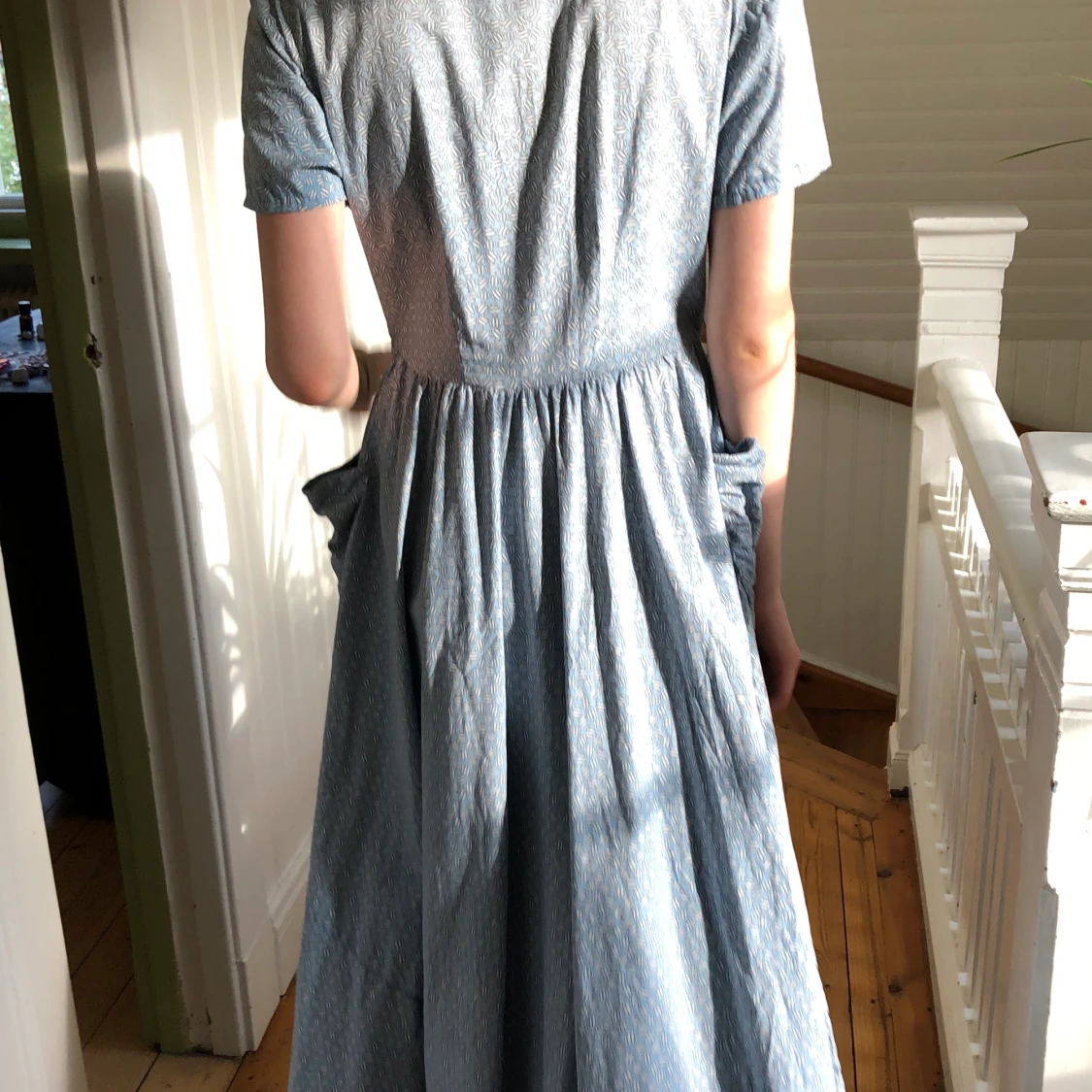 Klänning lång blå - 90