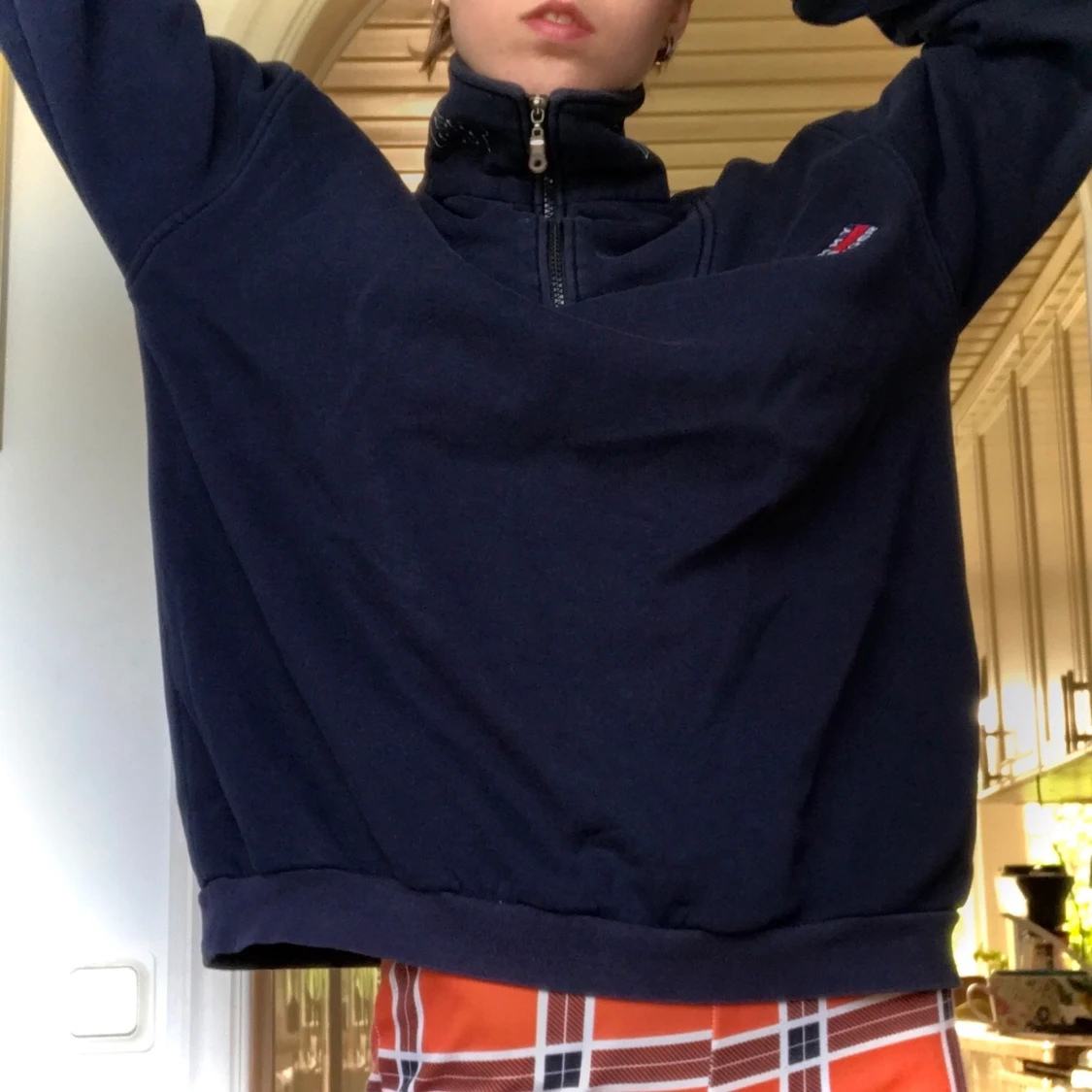 Tommy Hilfiger fleece med hög krage - 91