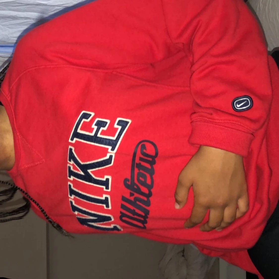 Röd retro Nike Crewneck - 90