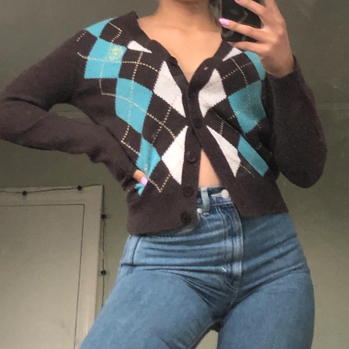 Super snygg brun kofta - 90