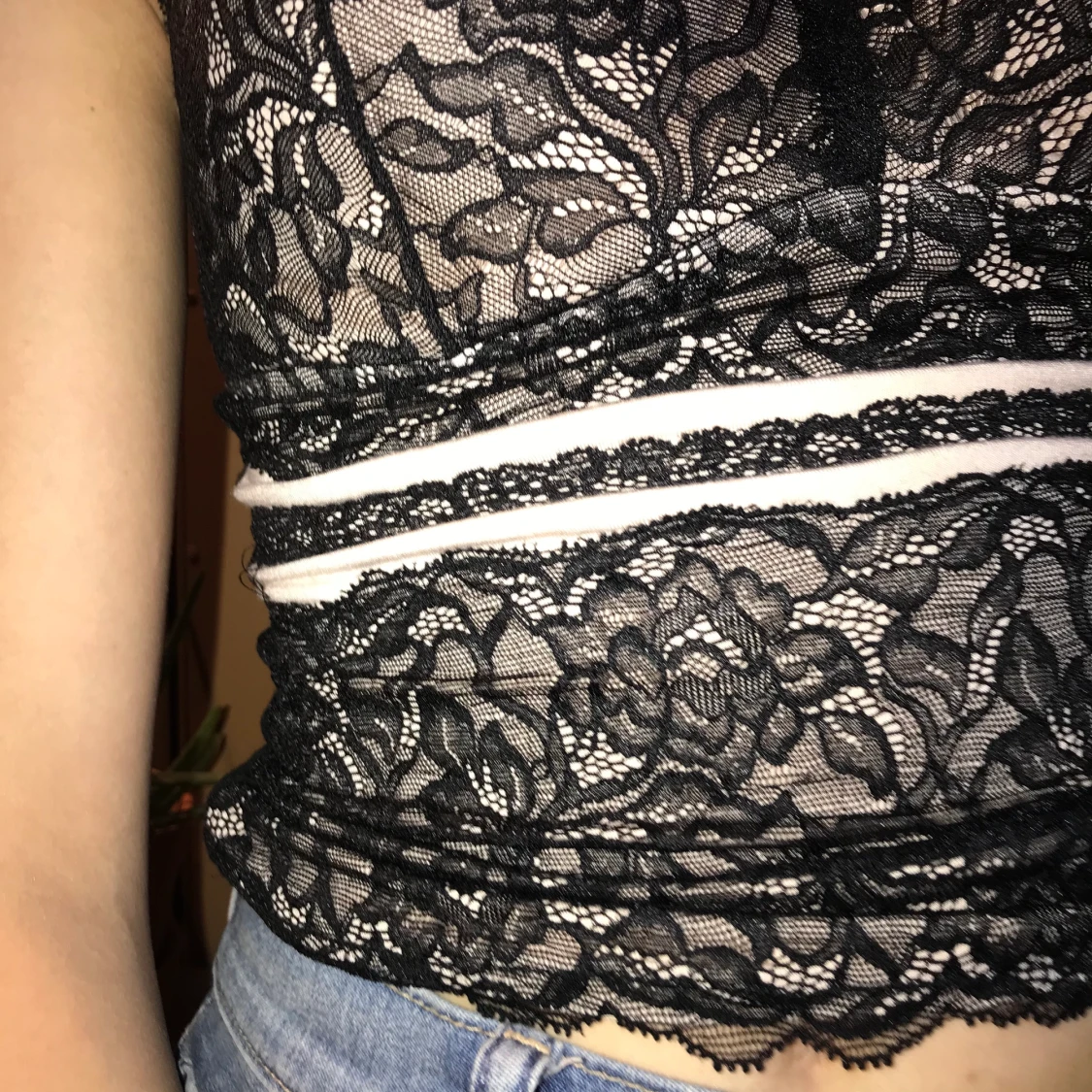 Vintage lacy topp - 90