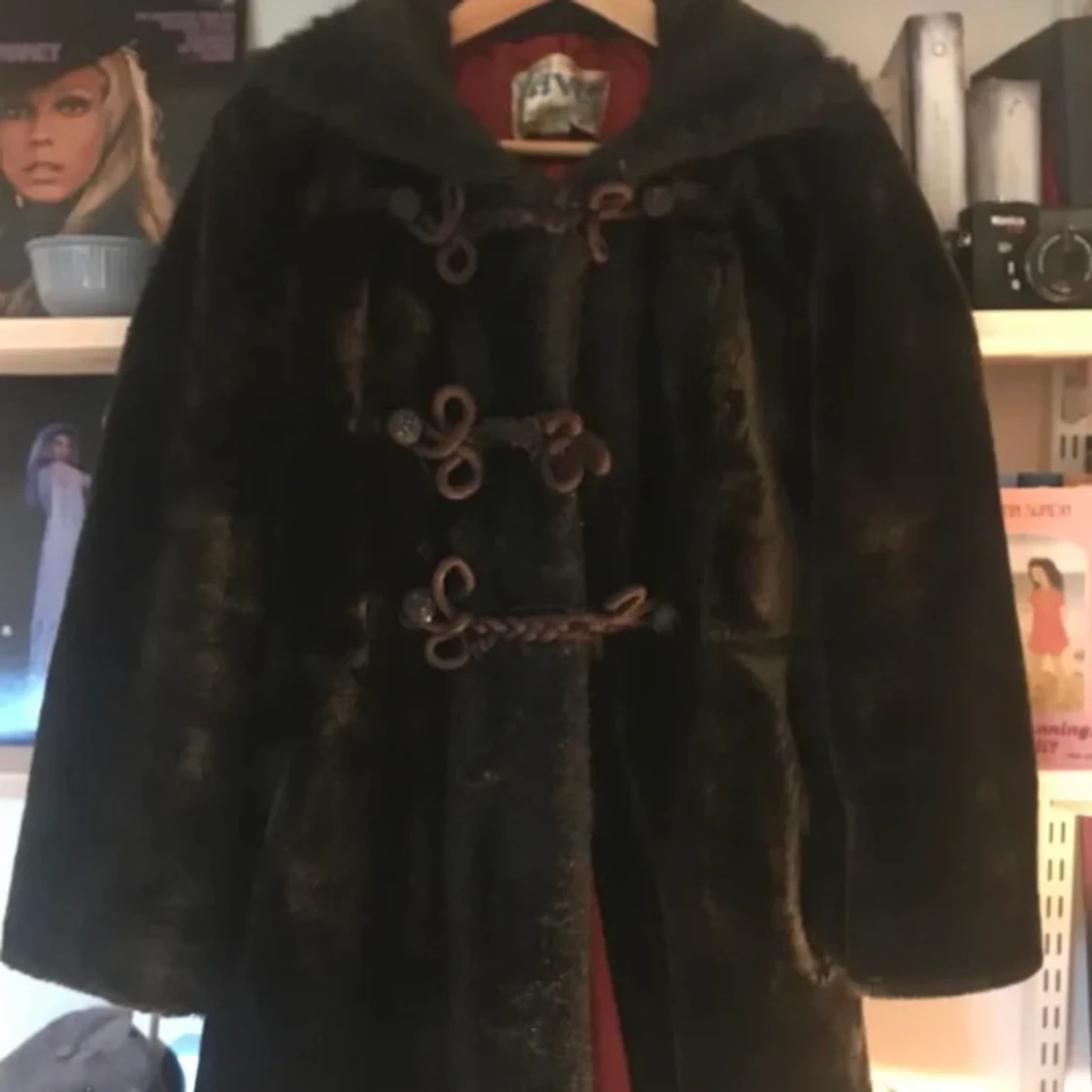 Mörkbrun pälsjacka - 91