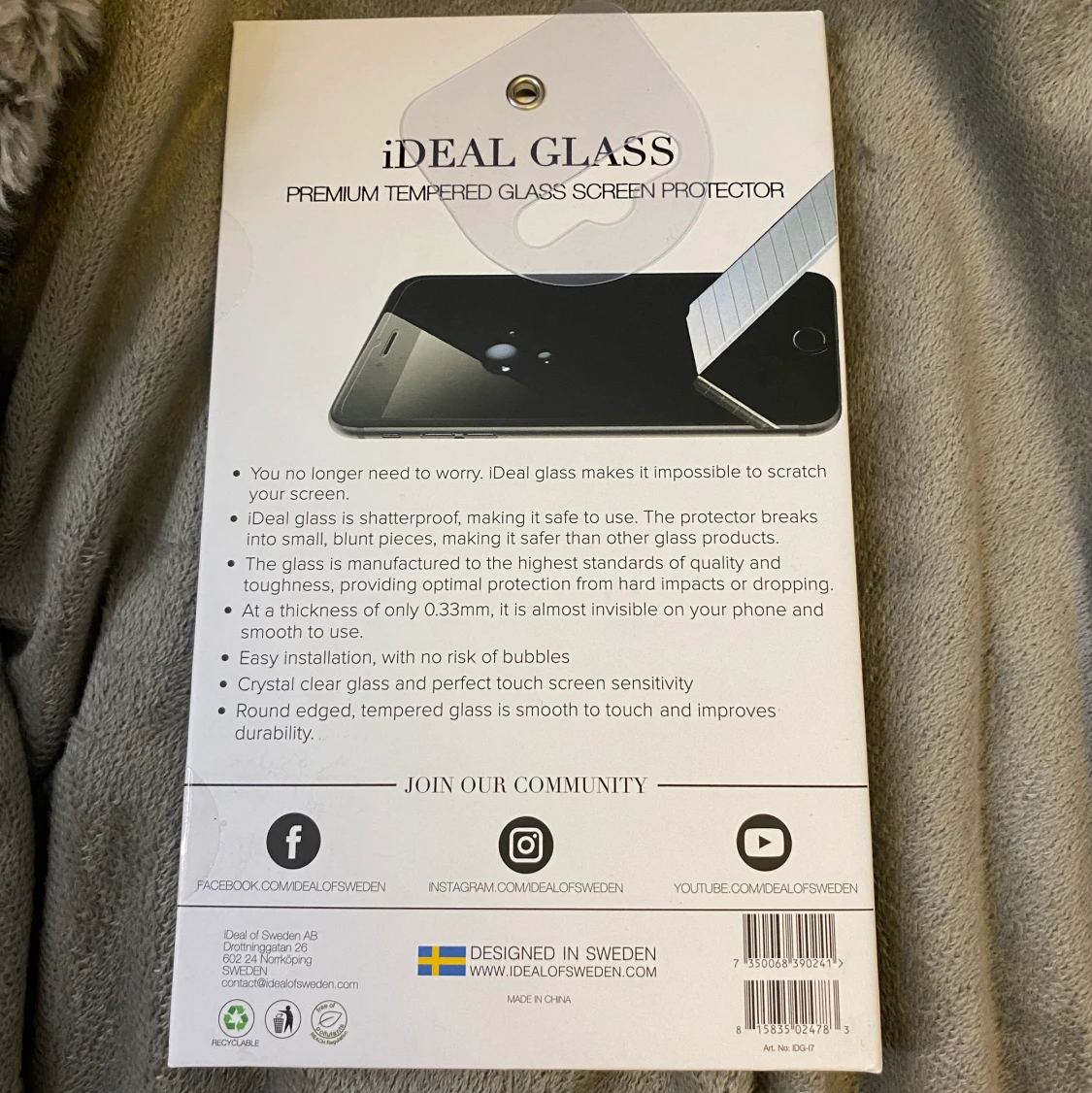 Ideal of Sweden glas/skärmskydd  - 90