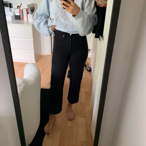 Levi’s Ribcage ancle jeans strl 25 - Ett par assnygga svarta Levi’s jeans som är korta i modellen (jag är 169 cm). Säljer dem då de sitter lite för tight på mig just nu. De är sparsamt använda men riktigt sköna och en favorit i garderoben!