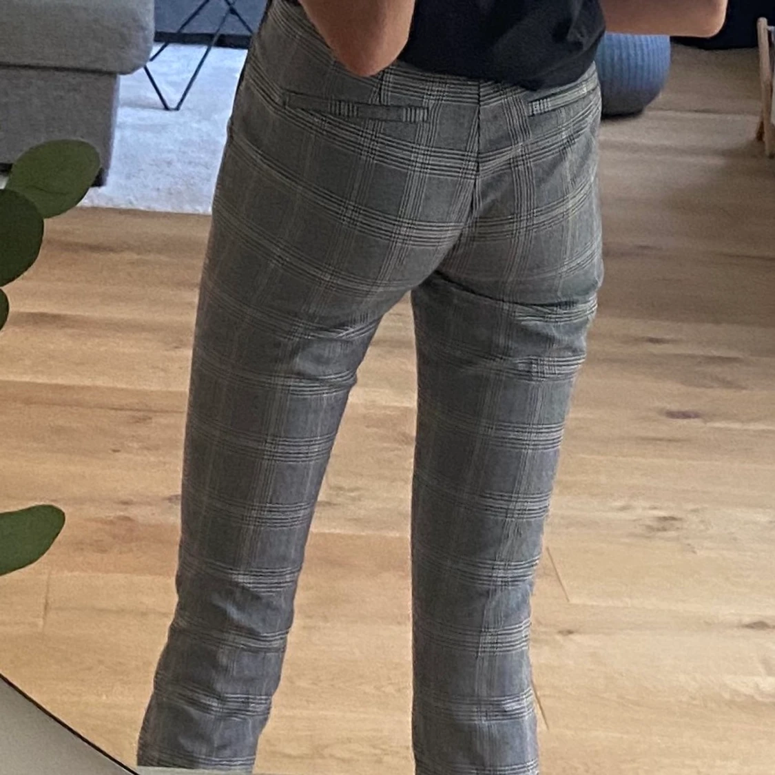 Rutiga kostymbyxor - 90