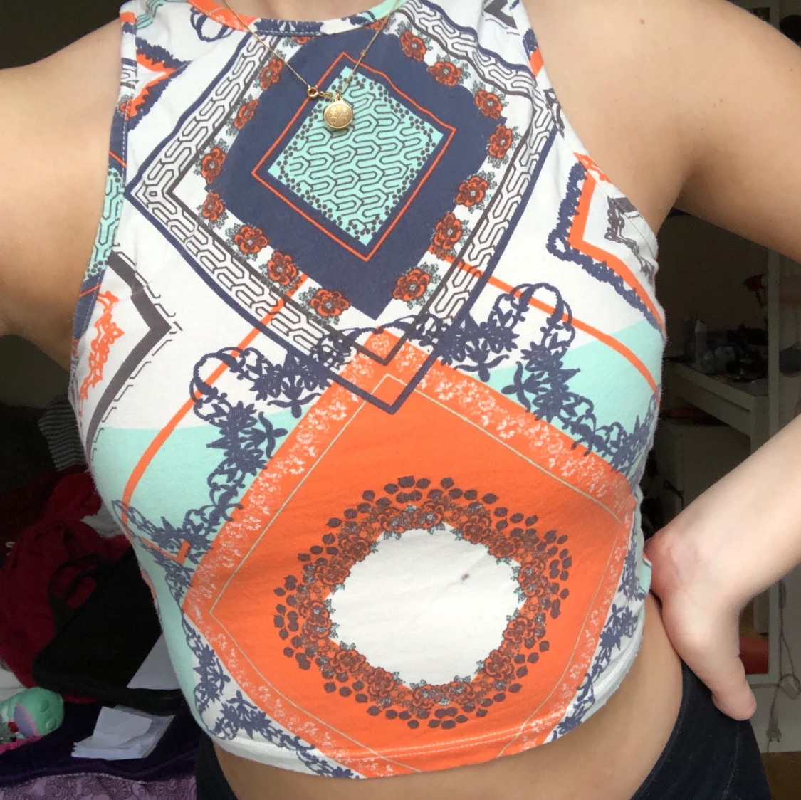 Linne med mönster - 90