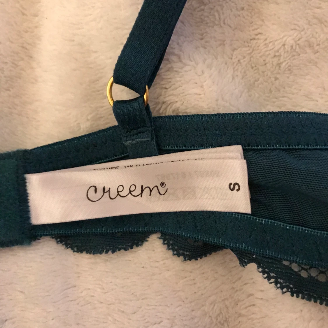 Mörkgrön spetsbh - 91