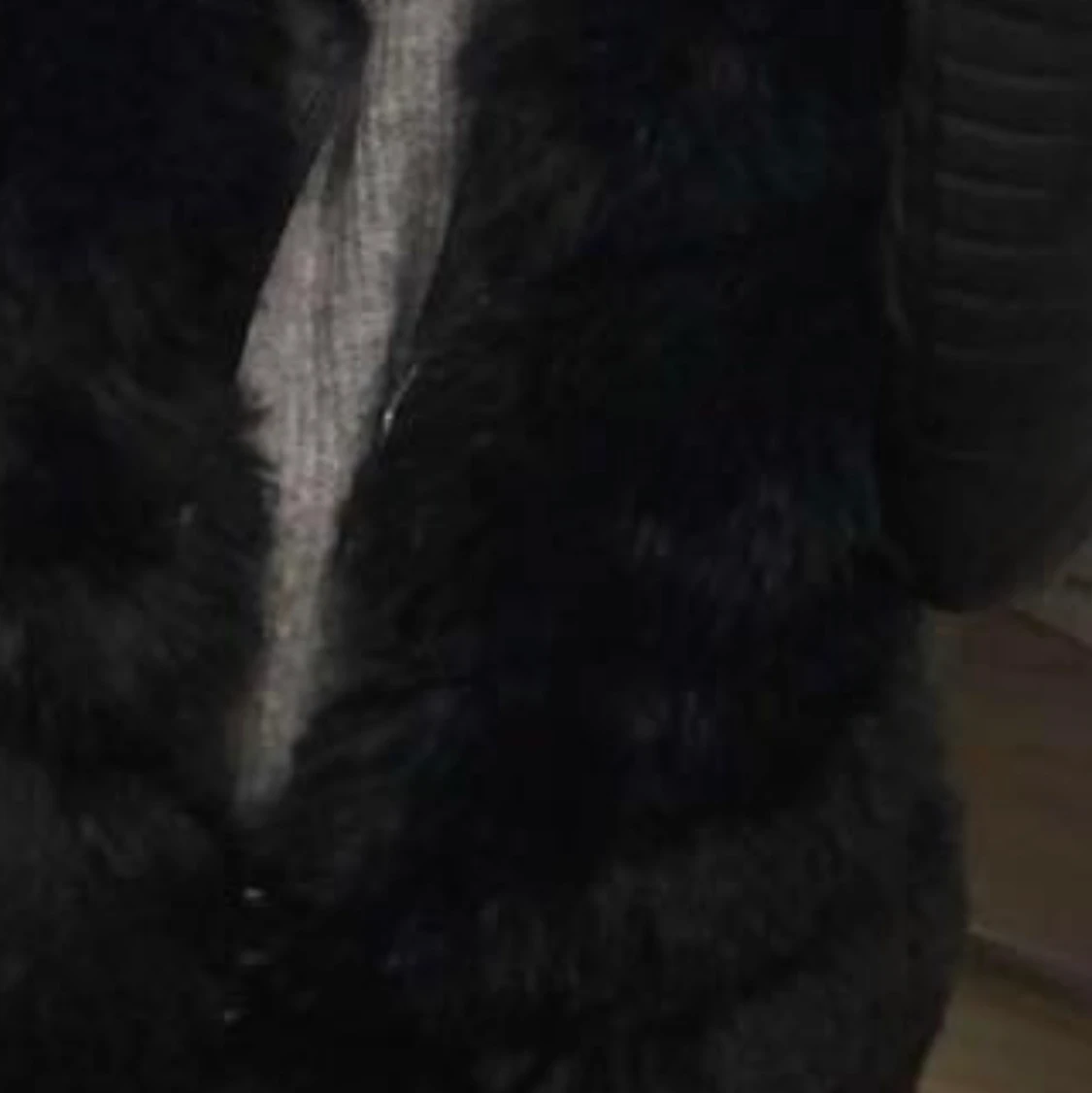 Svart Pälsväst