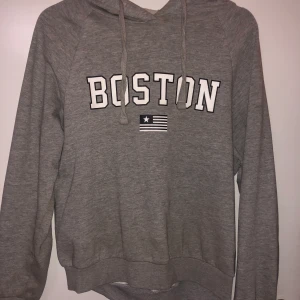 Grå hoodie  - Storlek S, fint skick, köpt på GinaTricot möts upp i Sthlm💕