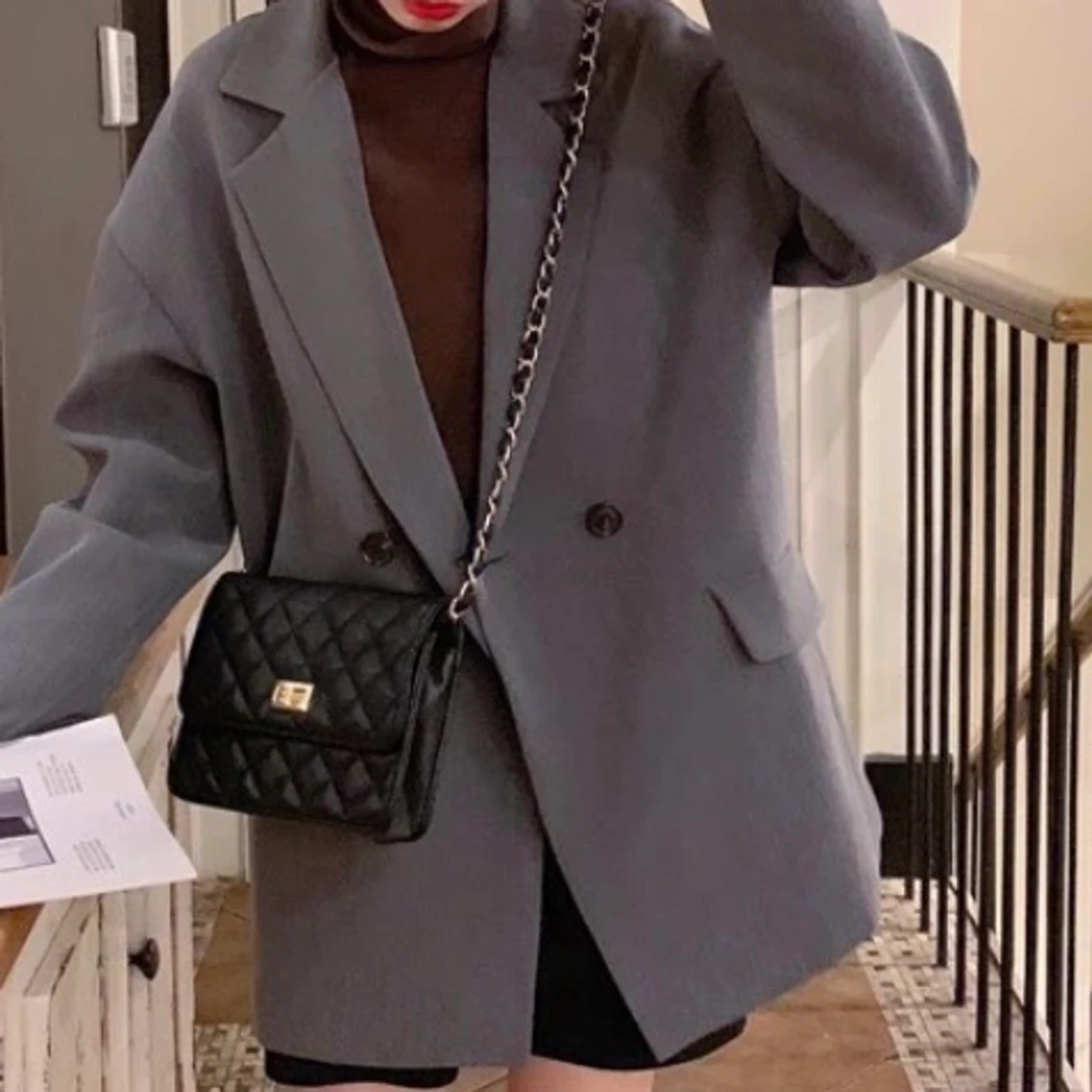 Blazer grå /freesize - 90