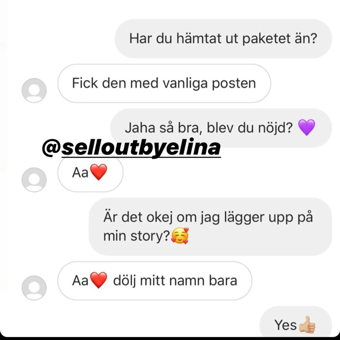 Nöjda kunder från instagram 