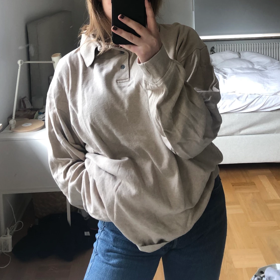 Vintage oversize knappt tröja XXL